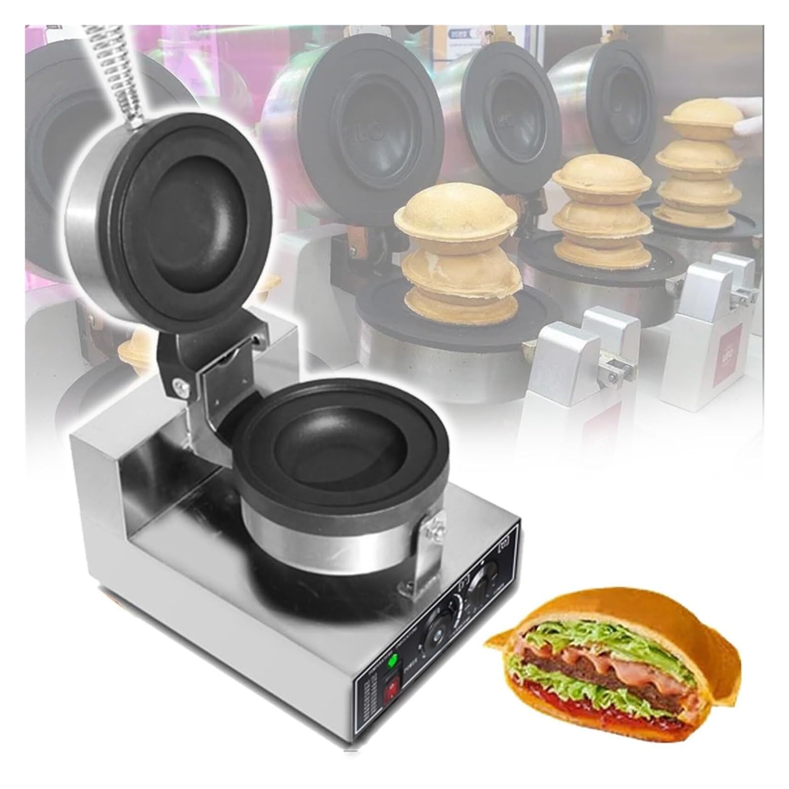 VEVOR Commerciële Hamburgermaker 100mm Commerciële Hamburgerpers 28