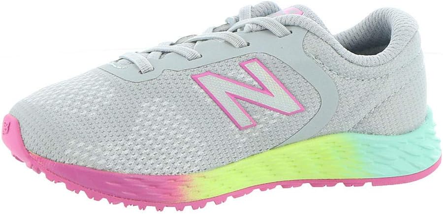 New Balance Kid's Fresh Foam Arishi V2 Bungee Running Shoe 2 Wide Infant Light Aluminum/Rainbow