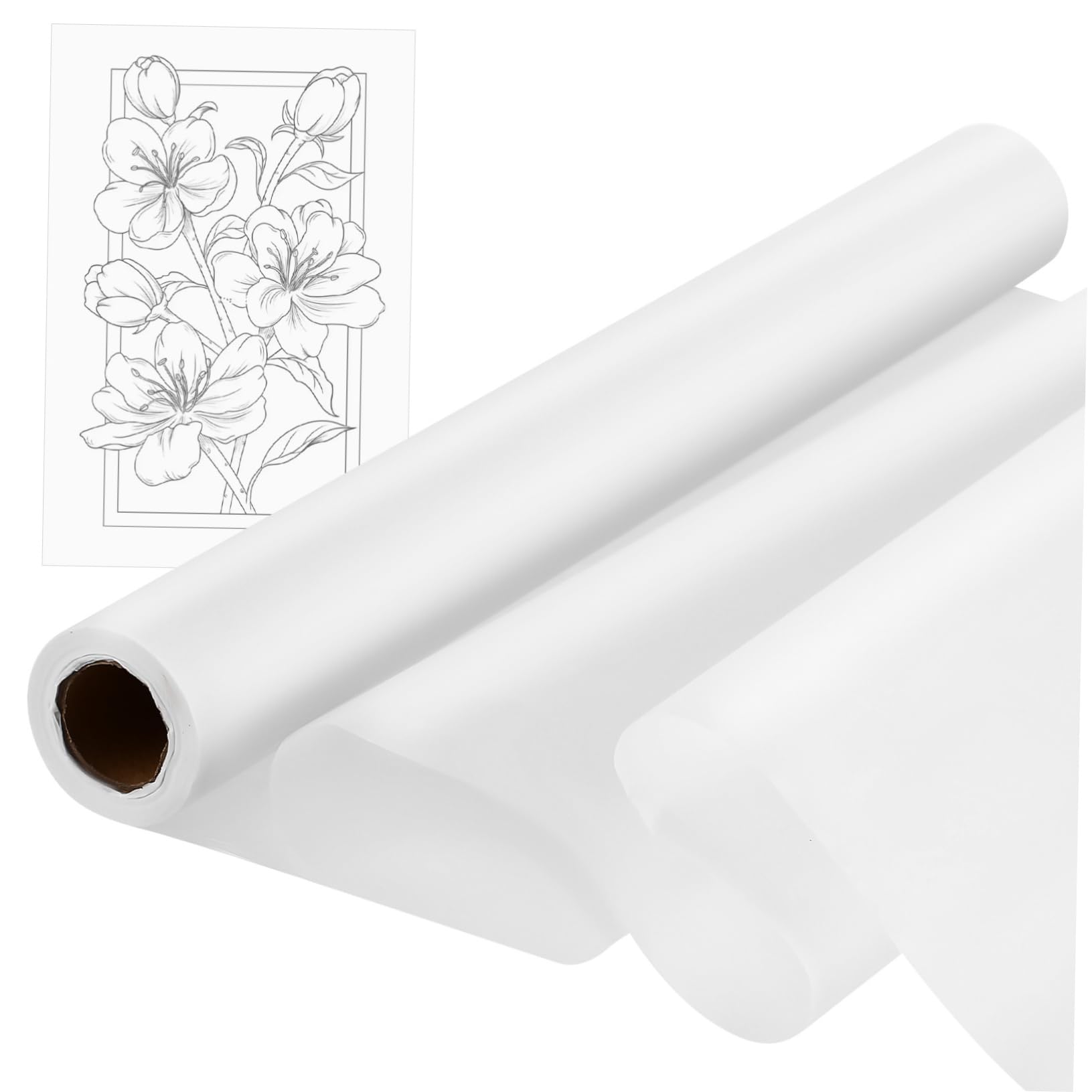 NUOBESTY Carta da Disegno per Calligrafia e Pittura Carta Trasparente per Lettering Superficie Ultra Liscia