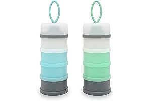 2-Pack Formula Dispenser Containers for On-the-Go Feeding and Storage