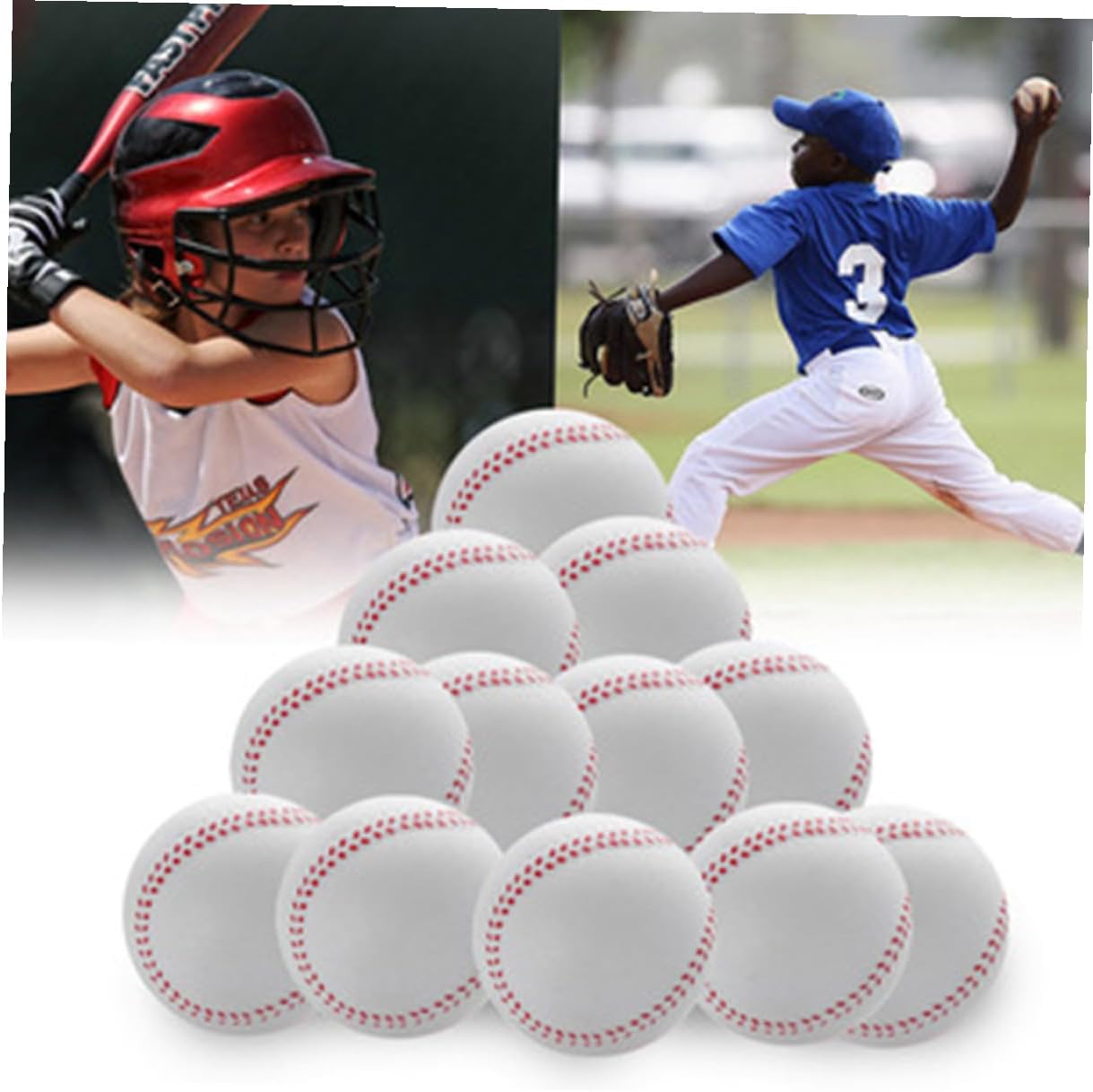 Automatic Baseball Pitching Machine for Plastic Baseball Launcher Adjustable Gears Portable Self-Motion Trainer Bat for Indoor and Outdoor Use Includes High-Strength Bat