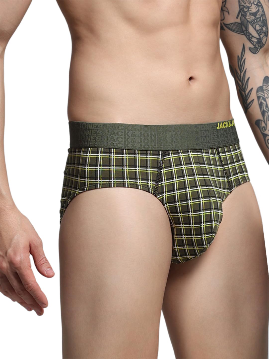 jack & jones Men's Cotton Blend Classic Printed Briefs-picture-19
