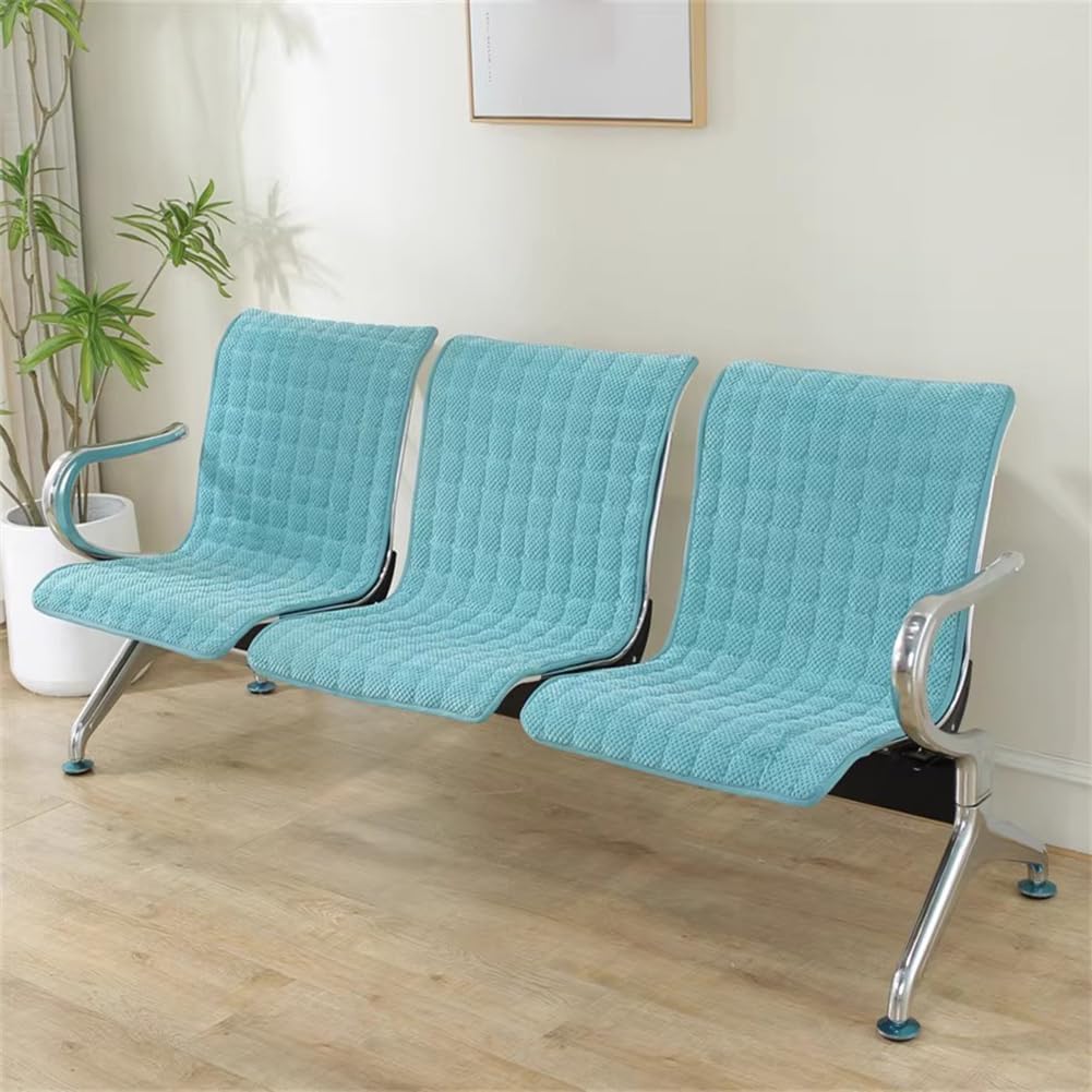 Set of 3 Removable Covers for Clinic Chairs, Non-Slip Covers for Reception Chairs, Bench Covers, Suitable for Office Benches, O W52×L90cm