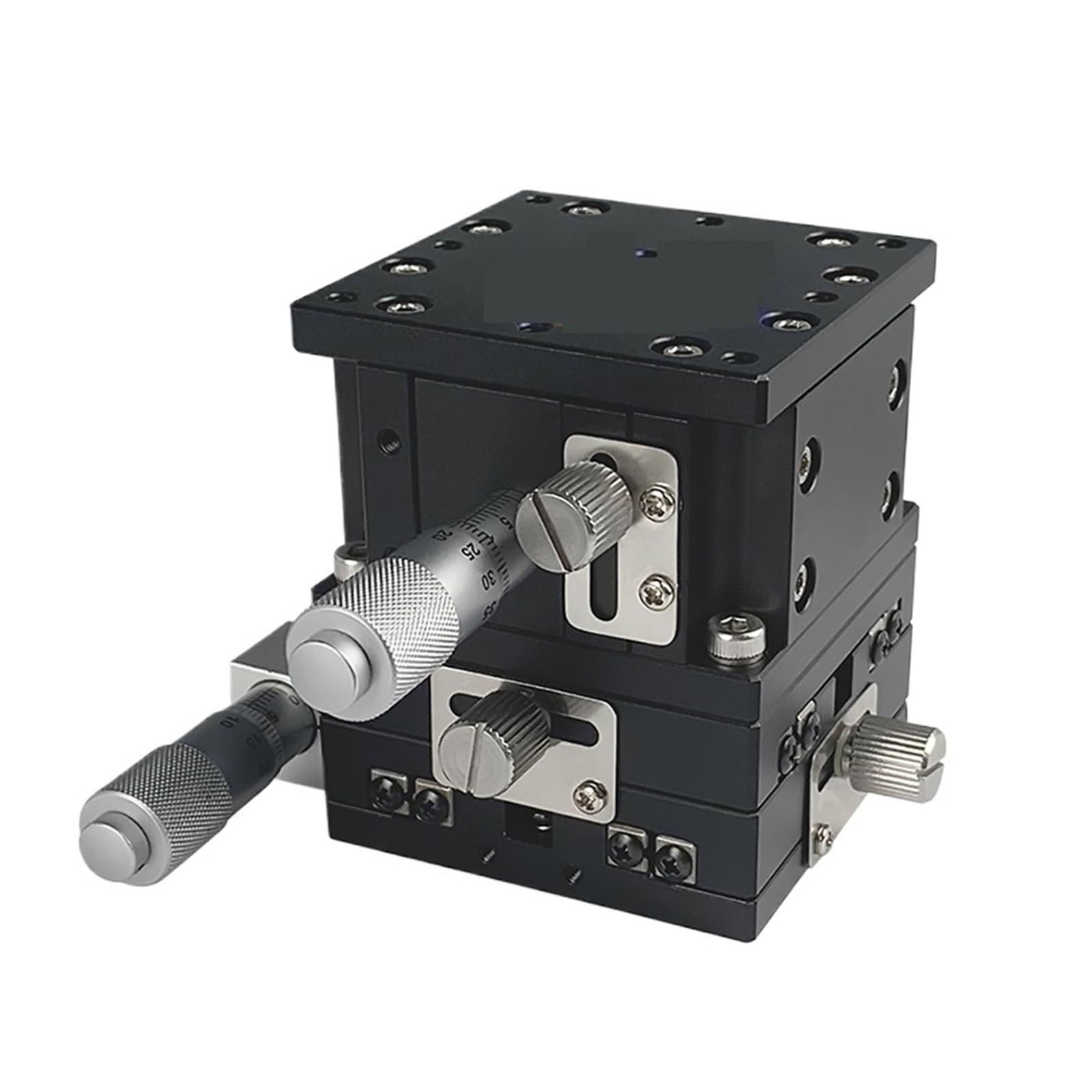 YFBCMXSKG XYZ Axis 60 * 60mm LD60-LM-2 Sliding Table Manual Displacement Platform High Precision Linear Stage Sliding XYZ Double Cross Rail