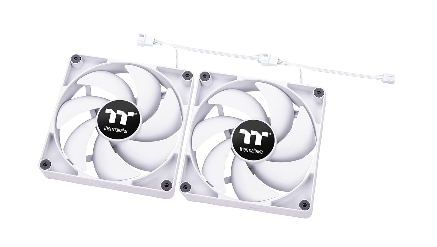 Thermaltake CT140 PC Cooling Fan White | 2 Pack