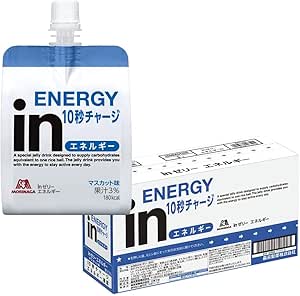inゼリー エネルギー マスカット味 (180g×6個) ゼリー飲料 すばやいエネルギー補給 10秒チャージ ビタミンC配合 おにぎりおよそ1個分 エネルギー180kcal 森永製菓商品画像