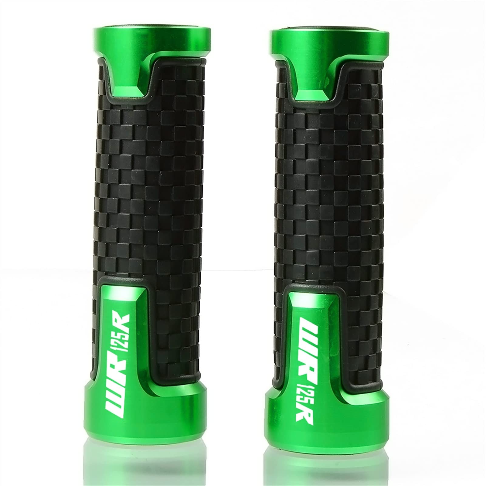 Guidon moto 22mm avec poignées alu CNC antidérapantes pour WR125R