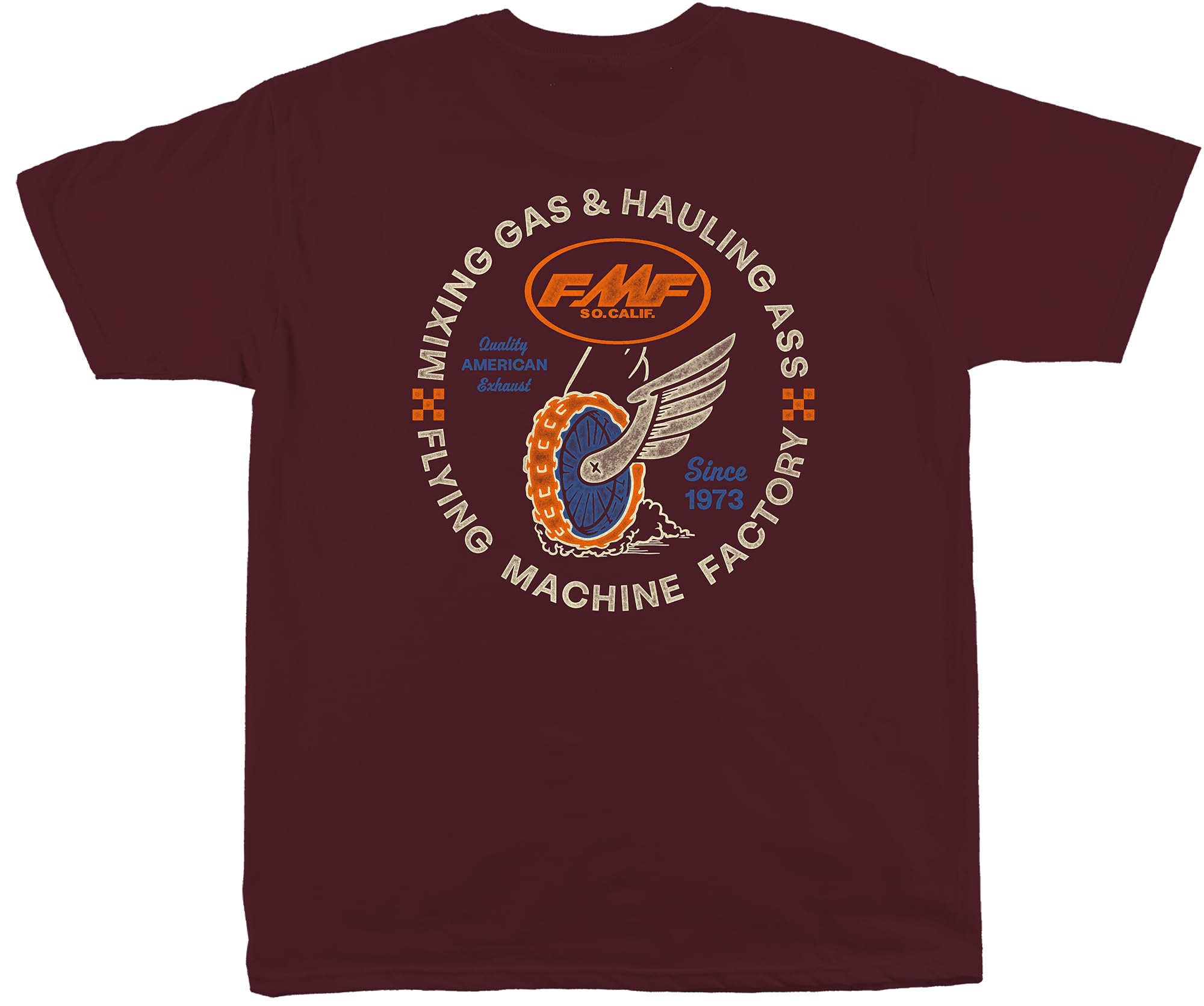 Flight Tee - Crew Neck Short Sleeve, Cotton, Mens T Shirt, Motocross