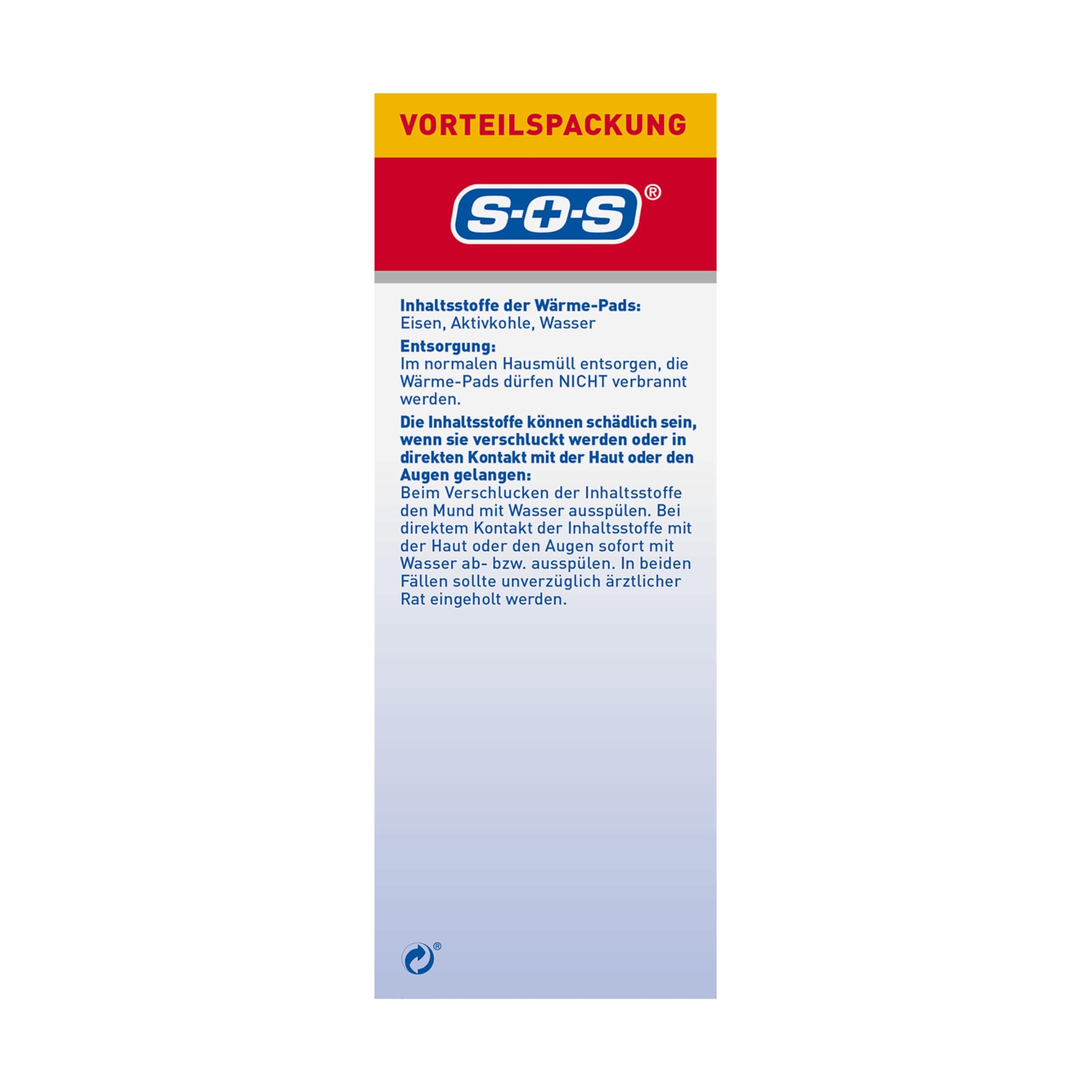 SOS Wärme-Gürtel, zur Schmerzlinderung bei Rückenschmerzen, Gürtel mit Wärmepads bei verkrampften Muskeln und Verspannungen (6 x Wärmegurt, je 4 Wärme Pads)