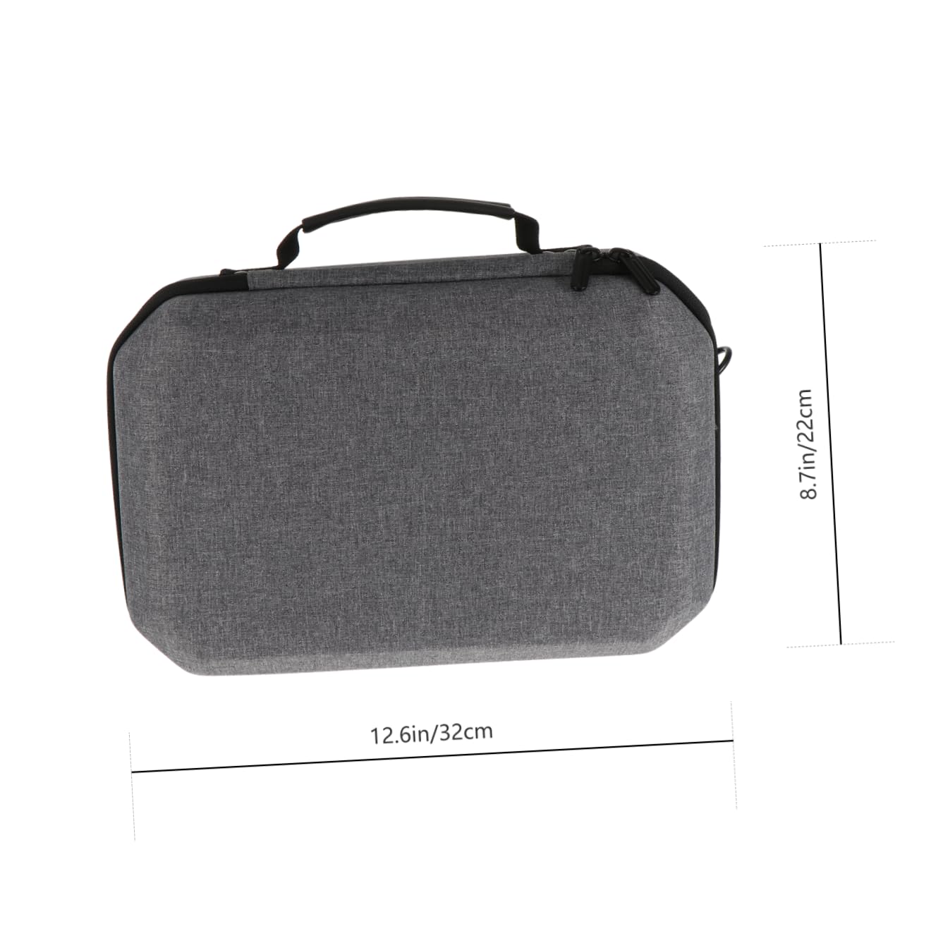 VILLCASE Étui de Rangement Rigide Antichoc pour Lunettes VR Compatible de Transport avec Poignée et Fermeture Éclair Intégrale Protection pour Casque et Manettes Dimensions Blanc
