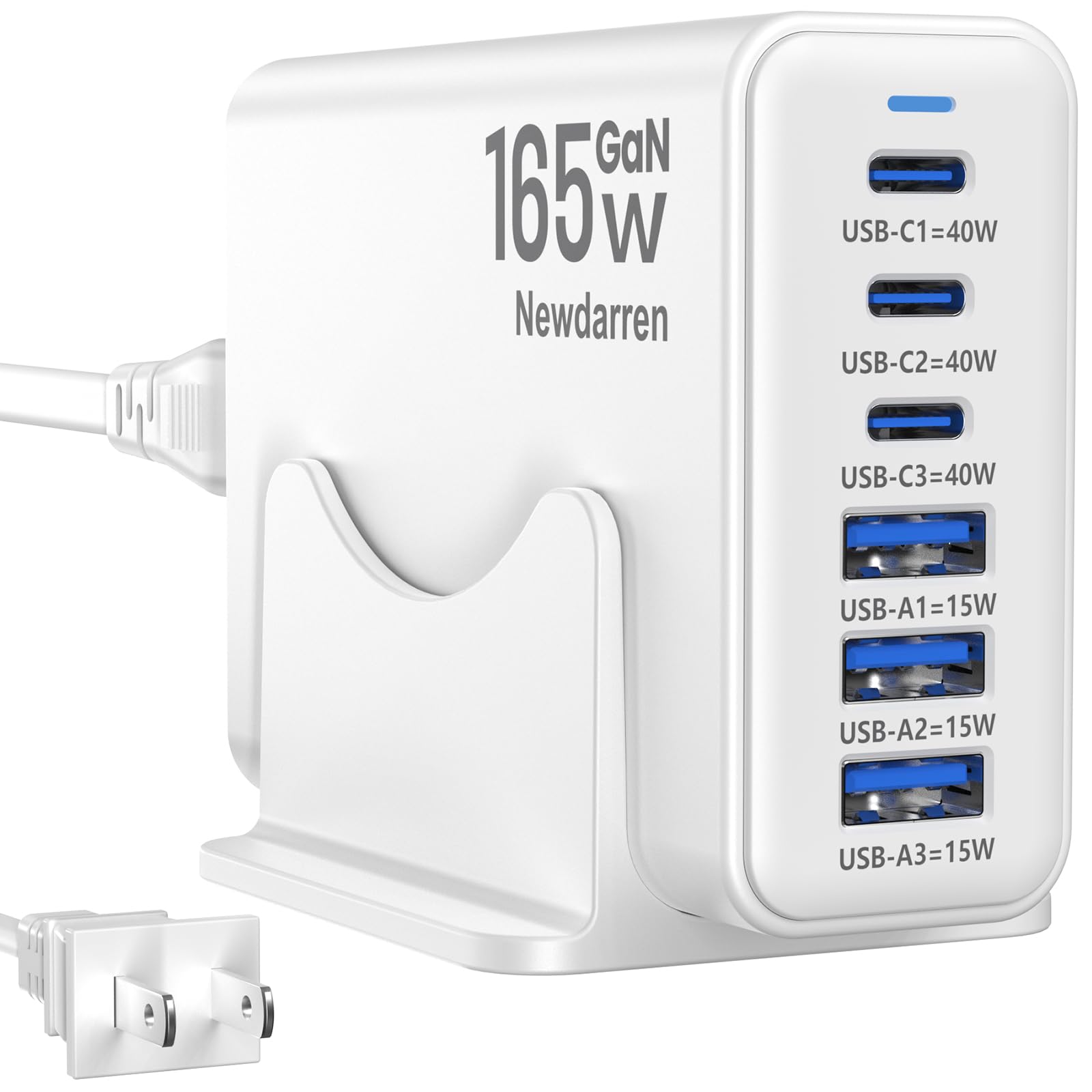Amazon.com: 165W GaN USB C Fast Charger for iPhone 17, 3 Ports 40W