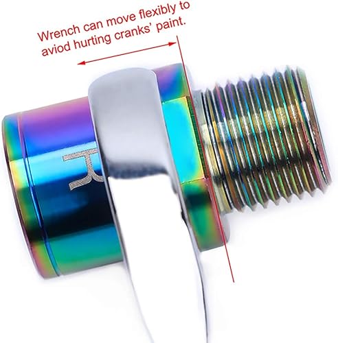 Miniatura 6 de Extensores de pedal de bicicleta, espaciador de pedal extendido de aleación de titanio con arandelas, extensores de pedal hueco extendidos de