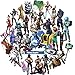 Juego de pegatinas Fort_nite para juegos (40 unidades), juego de pegatinas populares para niños, adultos, adolescentes, niños y niñas, pegatinas impermeables para botellas