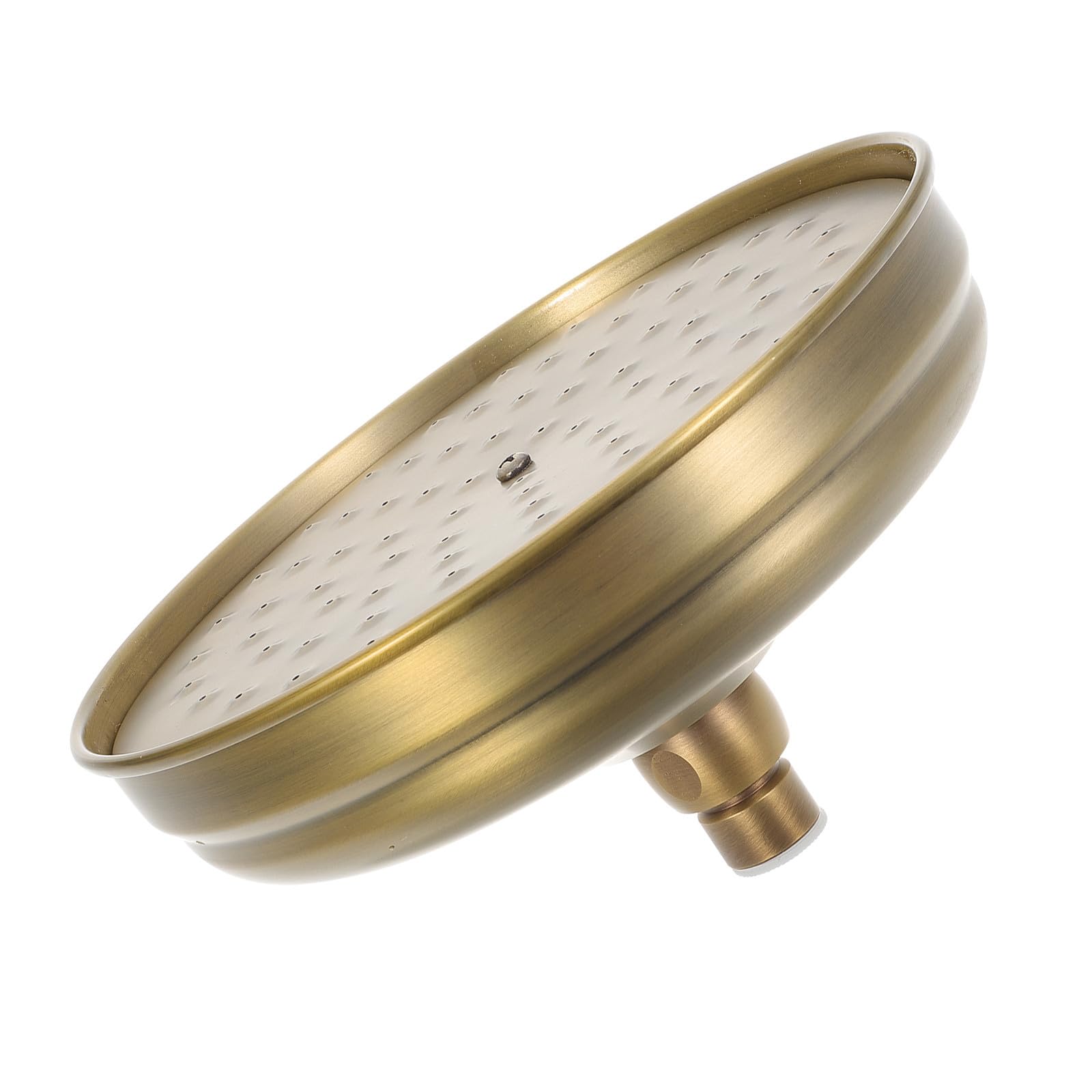 PRETYZOOM Alcachofa de Ducha Retro Cobre 7.87 Pulgadas Rociador Fijo y Sistema de Limpieza Fácil para Baño Hogar y Ahorro Energético en Agua Caliente