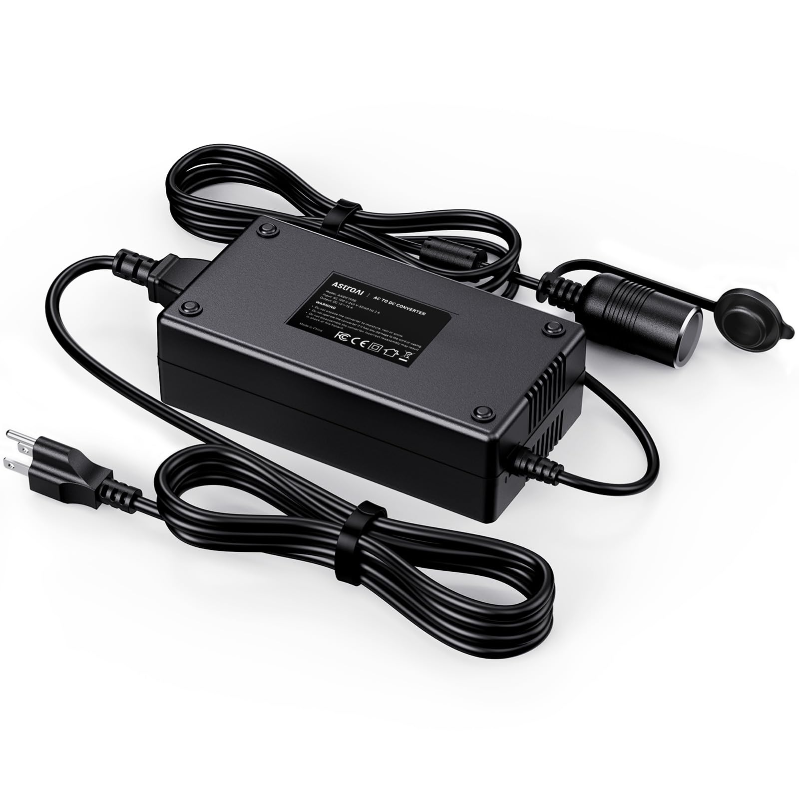 ジャンク　AC-DC コンバーター? MODEL VHR-12  12V 15A AstroAI AC to DC Converter with Cooling Fan and 8.25FT Reach