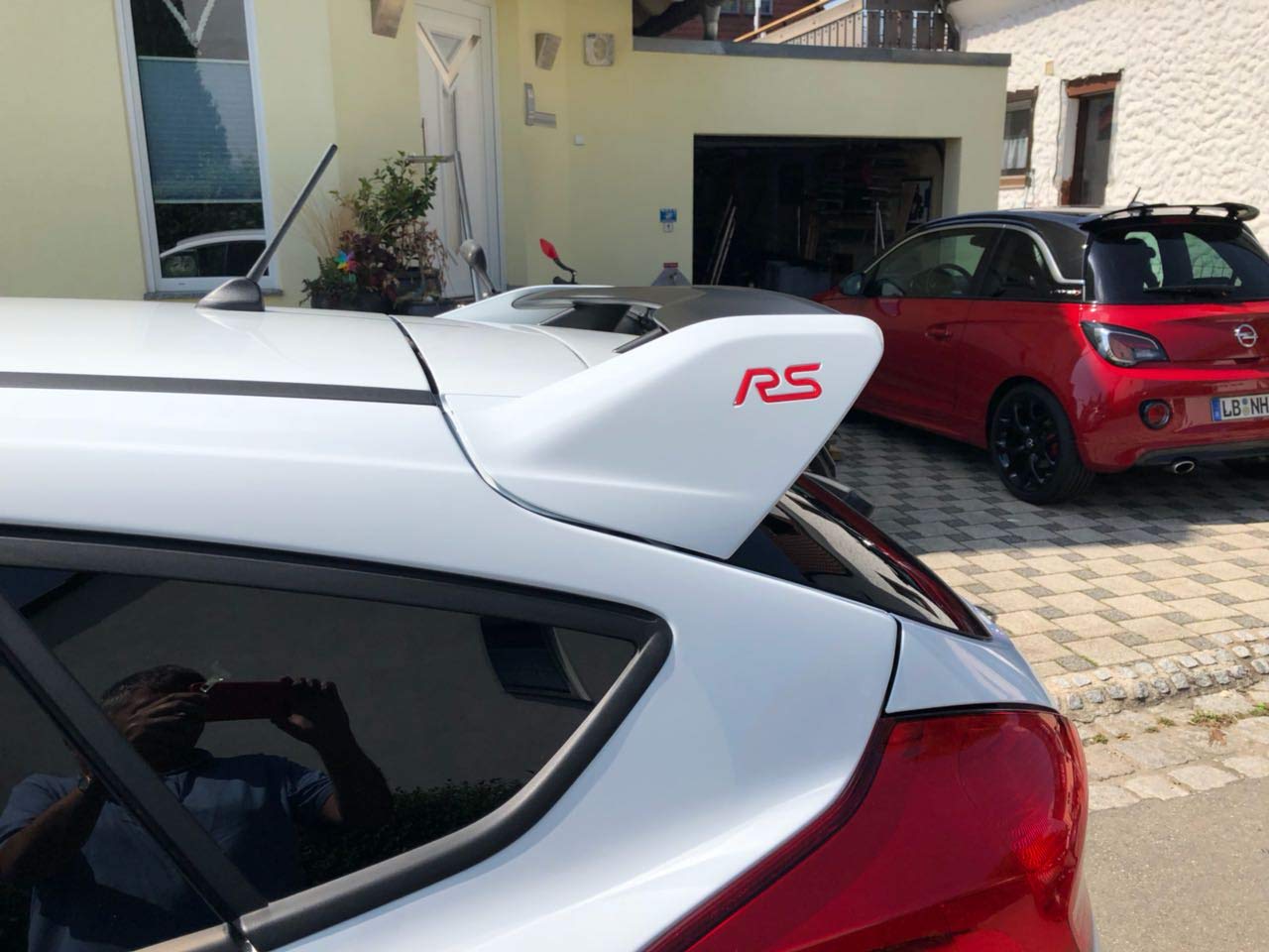 Focus RS MK3 3D żelowe emblematy do tylnego spojlera (czerwone)