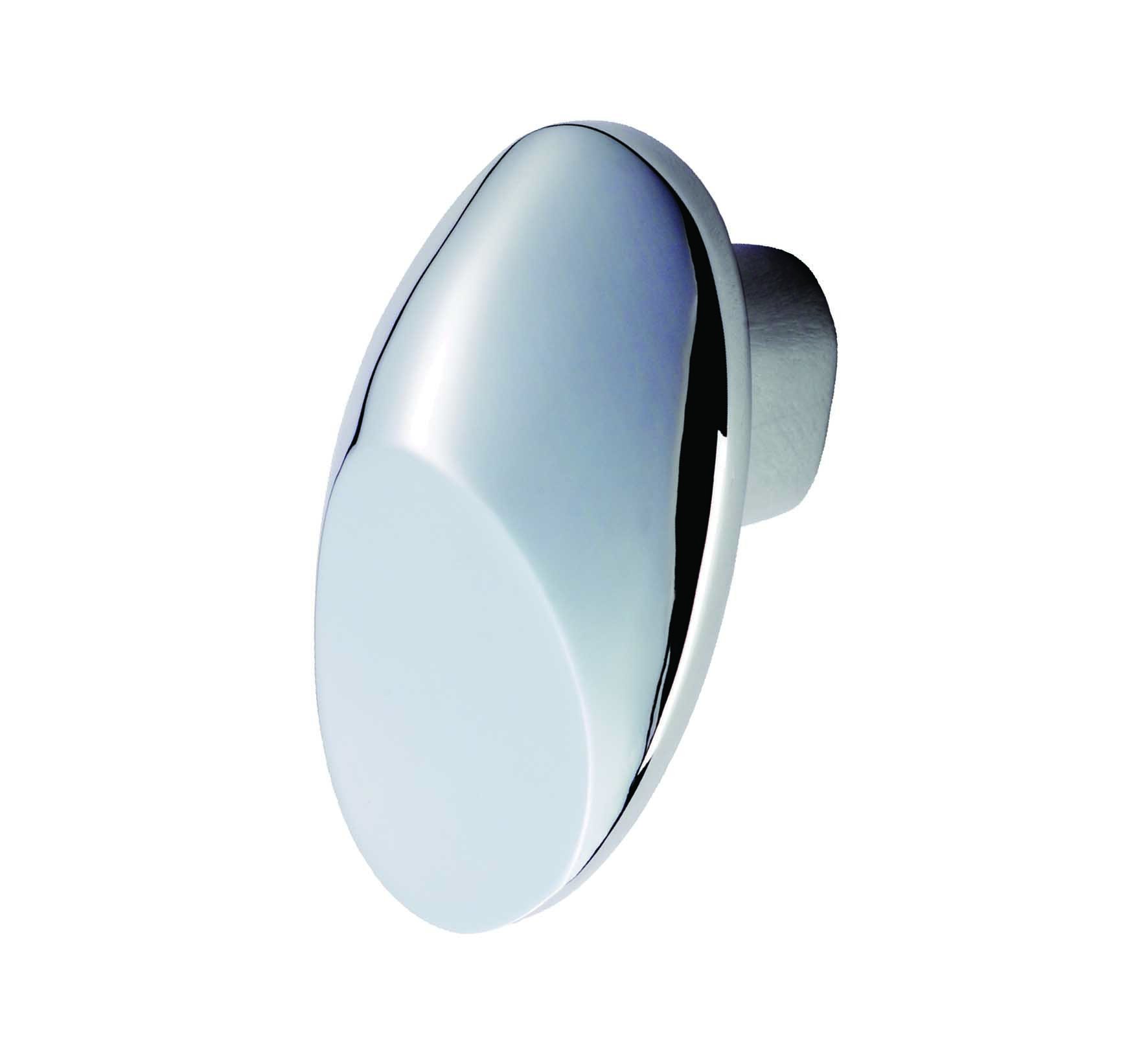 Carlisle BrassFTD4030CP Fingertip Crescent Knob, Polished Chrome, 33 x 22 mm