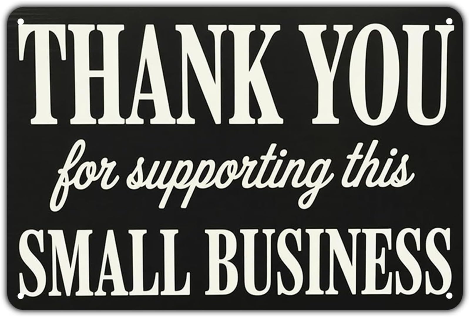 NWPNLXEA Vintage For Supporting Local Business Distressed Metal Sign For Farmhouse Cottage Cabin Laundry Room Mudroom Wall Hanging 8 X 12 in