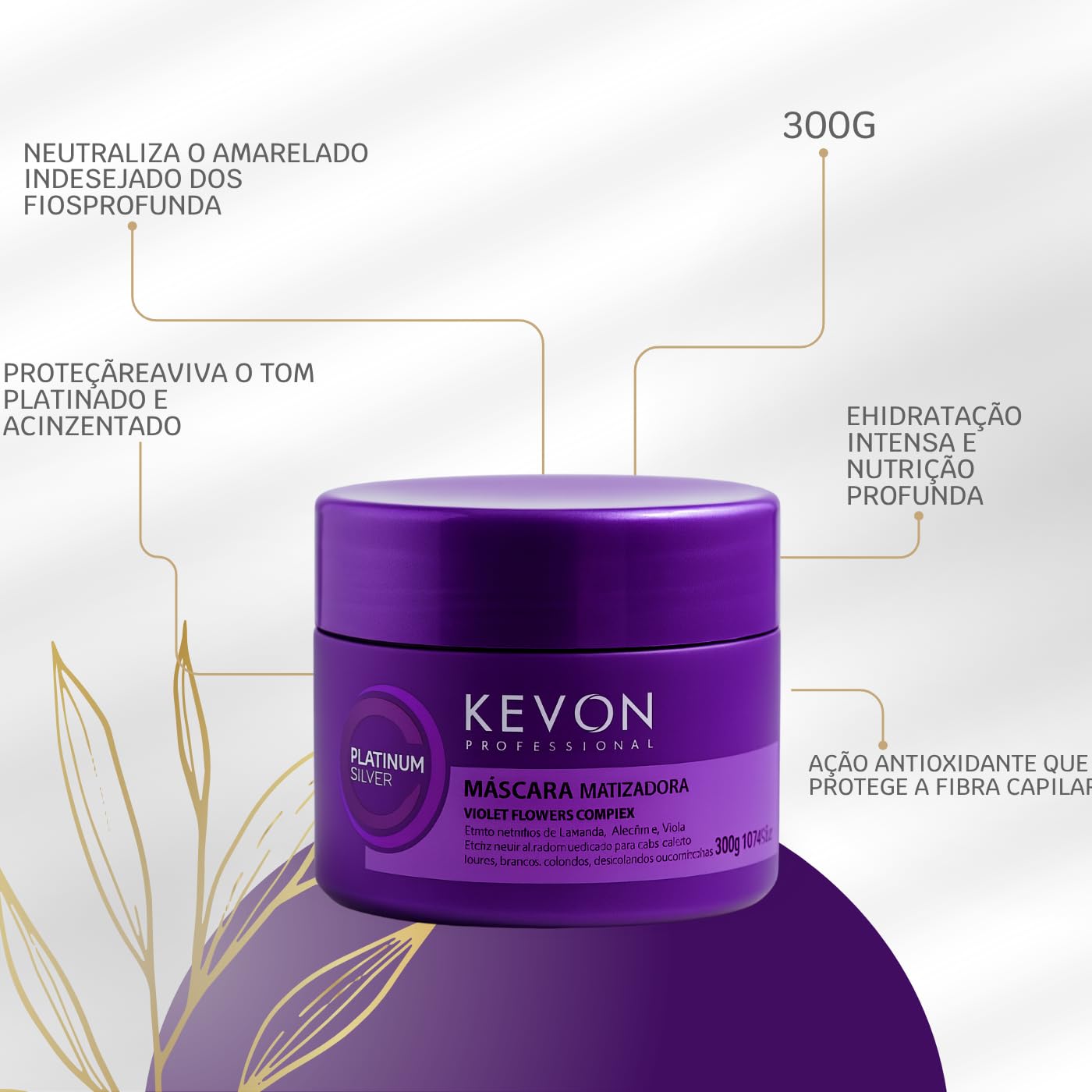 Máscara Matizadora Platinum Silver Kevon – Matização Intensa, Antiamarelado, Hidratação Profunda para Cabelos Loiros, Grisalhos e Descoloridos – 300g em promoção! Veja a oferta e mais achadinhos de Descolorantes e Matizadores 3 Hoje é o melhor dia para comprar Máscara Matizadora Platinum Silver Kevon – Matização Intensa, Antiamarelado, Hidratação Profunda para Cabelos Loiros, Grisalhos e Descoloridos – 300g com aquele preço maroto! Promoção! Aproveite a oferta! 3