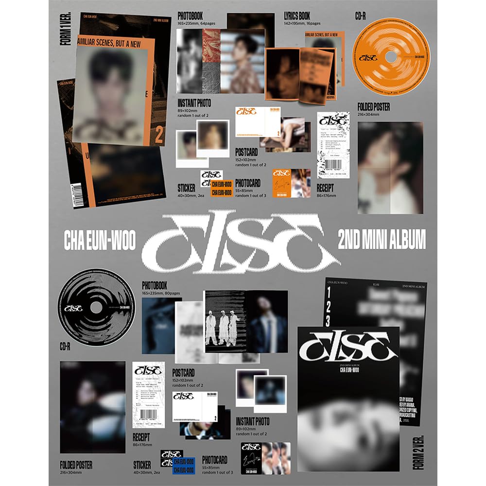 Amazon.com: CHA EUN-WOO ASTRO - 2nd mini album [ELSE] (FORM 1