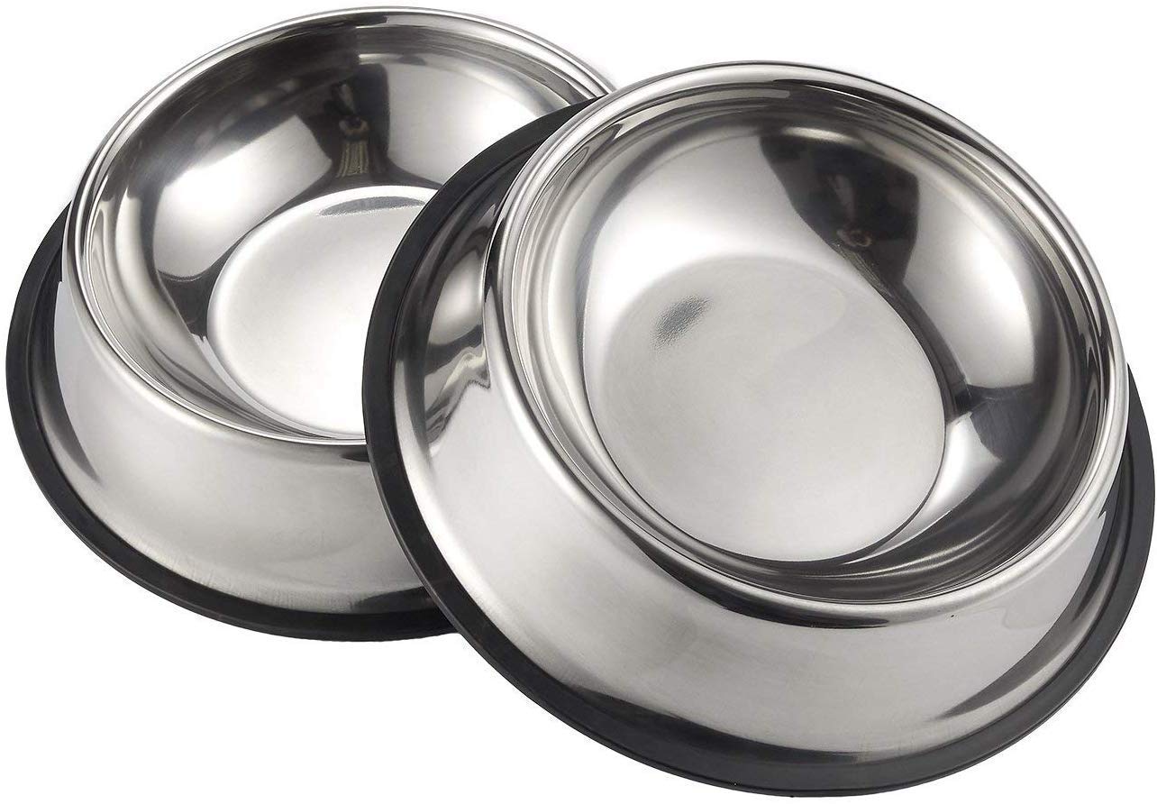 Black Apple Stainless Steel Anti Skid Dog Bowl Medium- Set of 2 (B0859M881H) Amazon Price History, Amazon Price Tracker