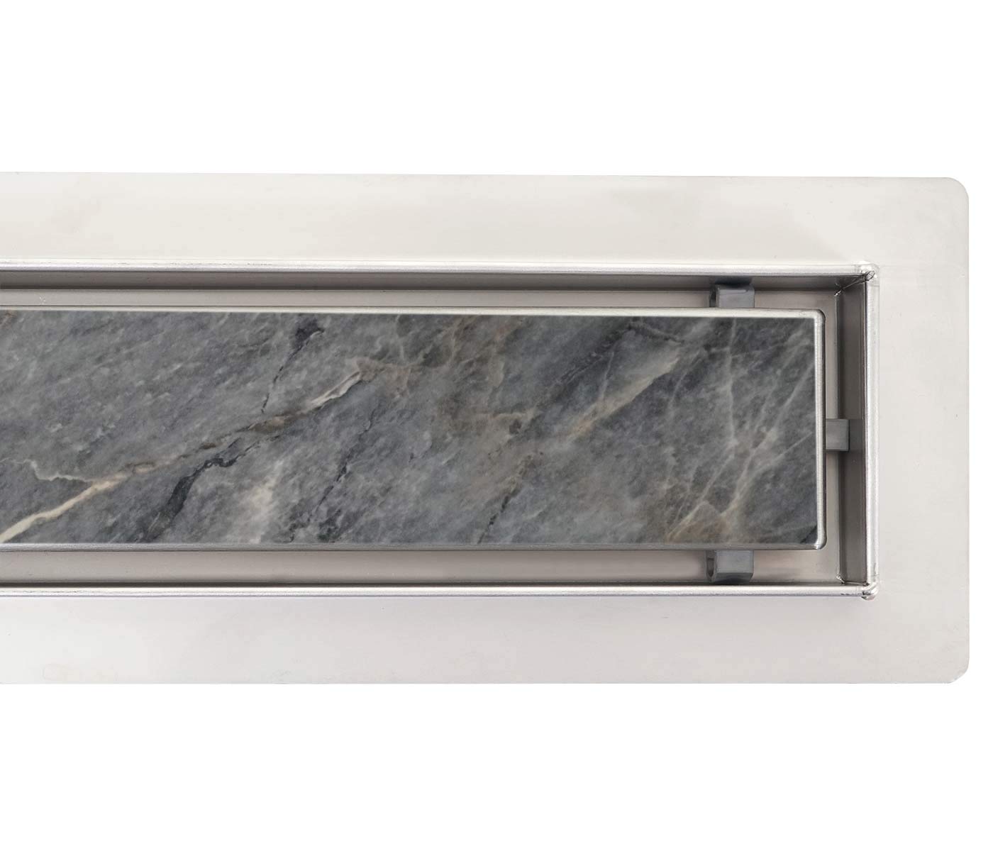 Mendler HWC-D94d - Canaleta para desagüe de ducha (acero inoxidable, 50-120 cm)