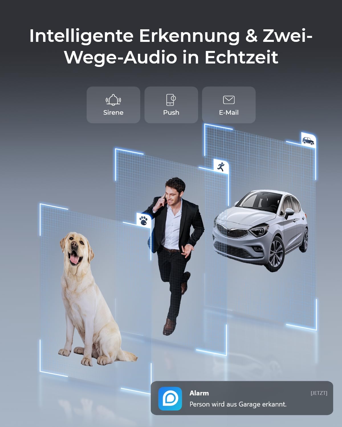 Reolink 4K UHD PoE Überwachungskamera, mit Ik10 Vandalismusschutz,RLC-840A | Farbnachtsicht, intelligenter Personen-/Fahrzeug-/Tiererkennung, Zwei-Wege-Audio, Einer schwenkbaren Innenhalterung,