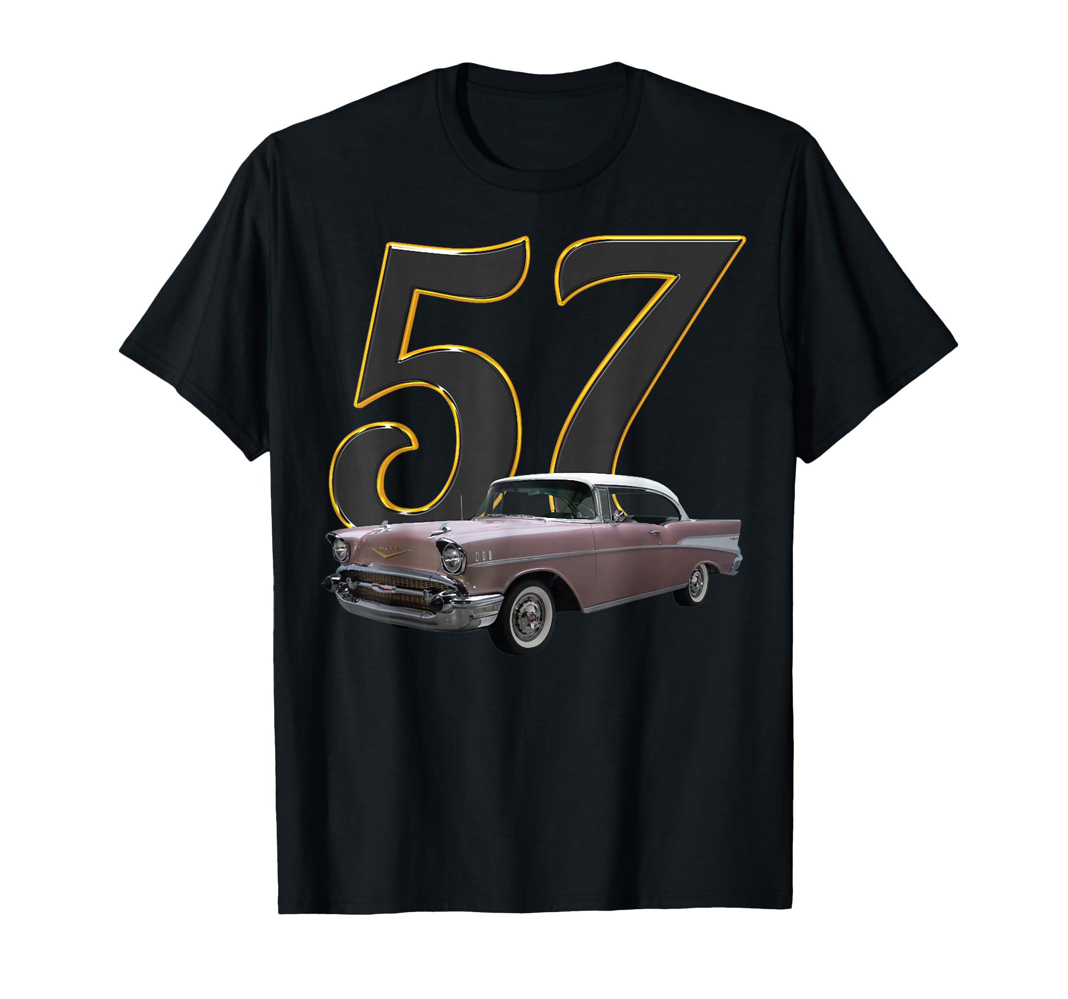 1957 57 chevys bel air Dusk Pearl Classic Vintage Muscle car T-Shirt