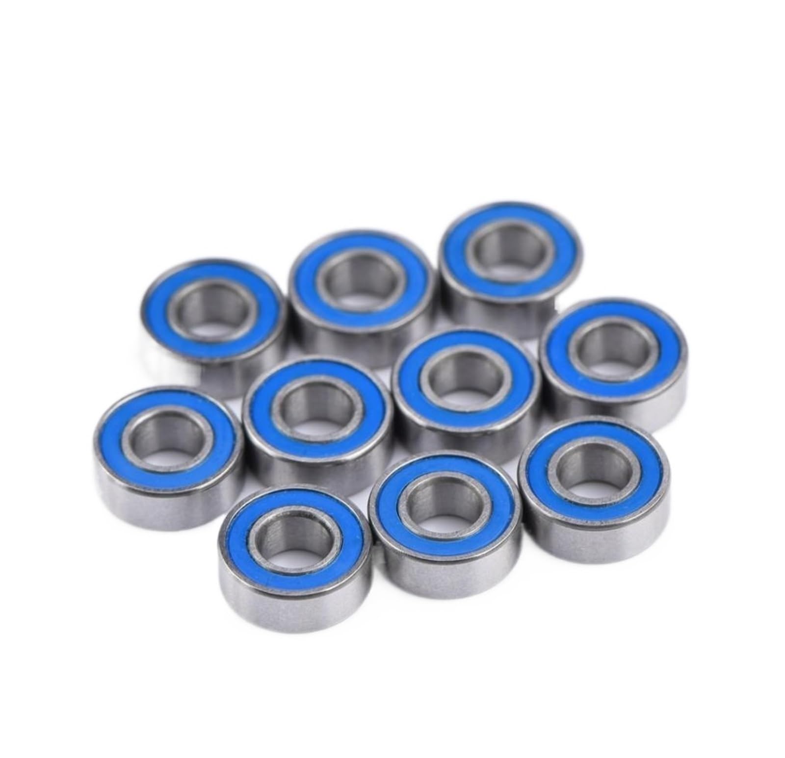VSPPJYFG Bimetal Seal Shield Micro deep Groove Bearing 10pcs MR115-2RS 5x11x4mm Ball Bearing Steel Double-Shielded Miniature Ball Bearings