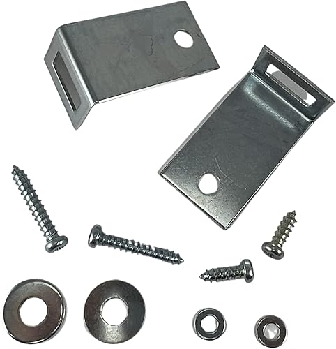 Miniatura 2 de Harris Hardware TP3809-B - Zapatos y soportes de pilaster de acero inoxidable cepillado para pilastros de 3 pulgadas de ancho x 1-14 pulgadas de