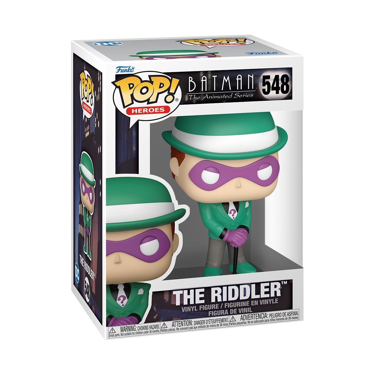 Funko Pop! Animation: Batman The Animated Series - The Riddler - Collectable Vinyl Figure - Gift Idea - Official Merchandise - Toys for Kids & Adults - Superheroes Fans - Model Figure for Collectors