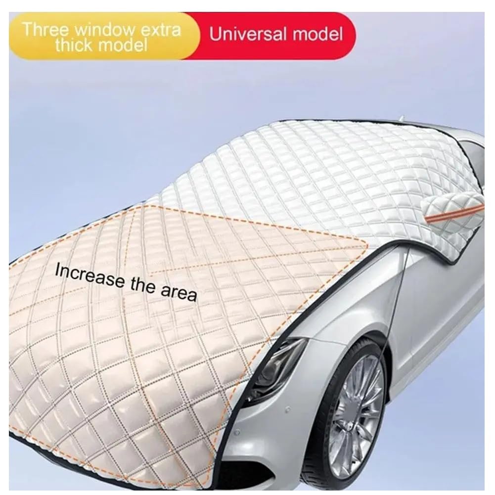 Protector para Parabrisas Cubierta de Parabrisas Delantero Coche Invierno, Cubierta Gruesa Nieve para, protección Impermeable antiescarcha Cubierta de Parabrisas antihielo