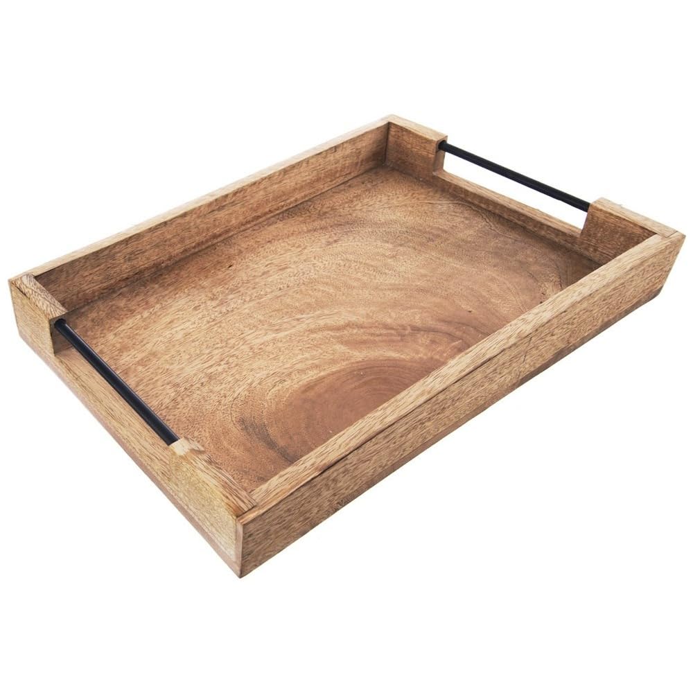 orion group Taca do serwowania mango z drewna, 40,5 x 30,5 x 6 cm
