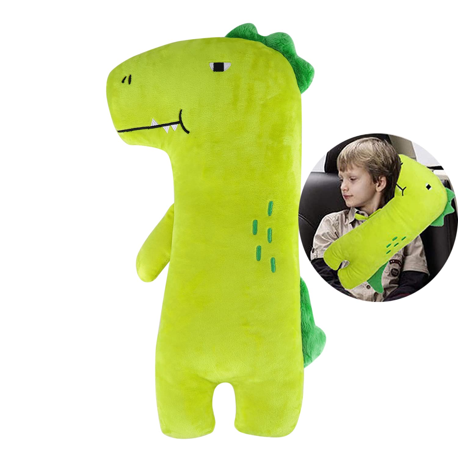 HKSICHENGKEJI Car Travel Pillow for Kids Car Seat Pillow Cute Cartoon Travel Pillow Cushion Breathable Head and Body Support Pillow for Sleeping