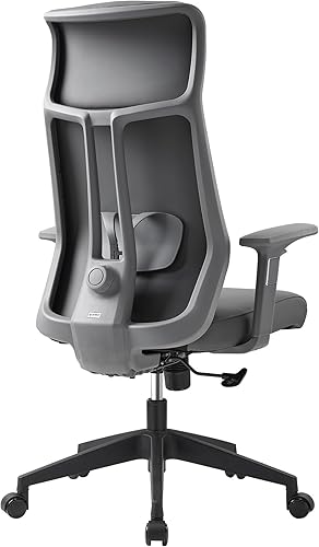 Miniatura 9 de EUREKA ERGONOMIC Valen - Silla de escritorio de cuero, silla de oficina de respaldo alto, silla de oficina de piel sintética de microfibra con