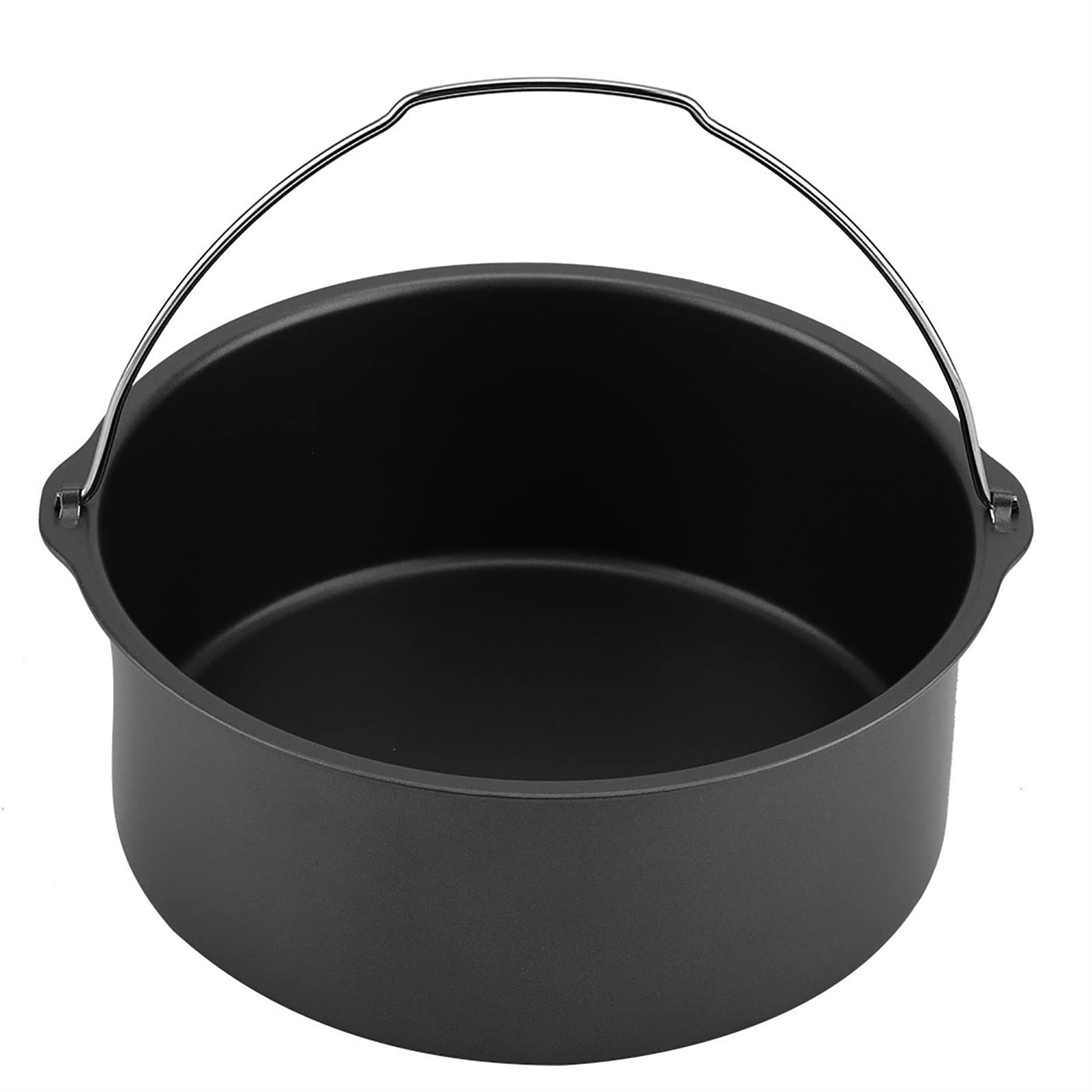 Juego de accesorios multifuncionales para freidora de aire de 8 pulgadas, 3 en 1, compatible con Gowise Cozyna; incluye recipiente para pasteles, bandeja para pizza y (Negra)