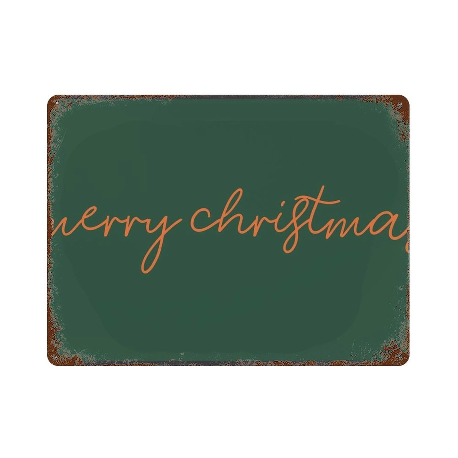xiaoxiaoshen Vintage Style Merry Christmas Sign Wall Art, Modern Cursive Script Wall Decor Art Metal Tin Poster Modern Home Decor Art Home Bar Shop Decorations Vintage Sign 30x40cm