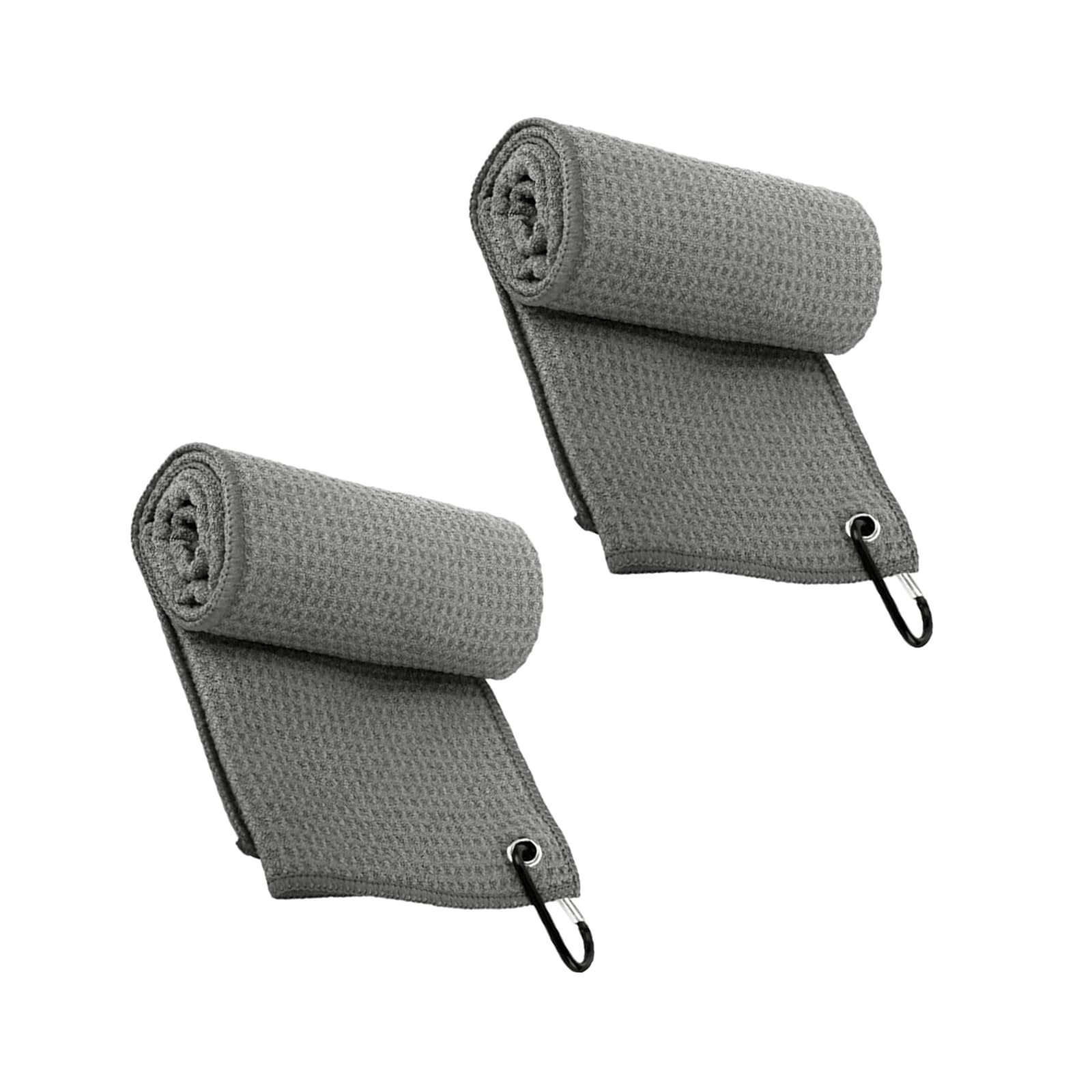 Tsophreniq Grey Golf Towel With Portable And Sturdy Polyester For Easy Attachments To Bags Polyester Towel
