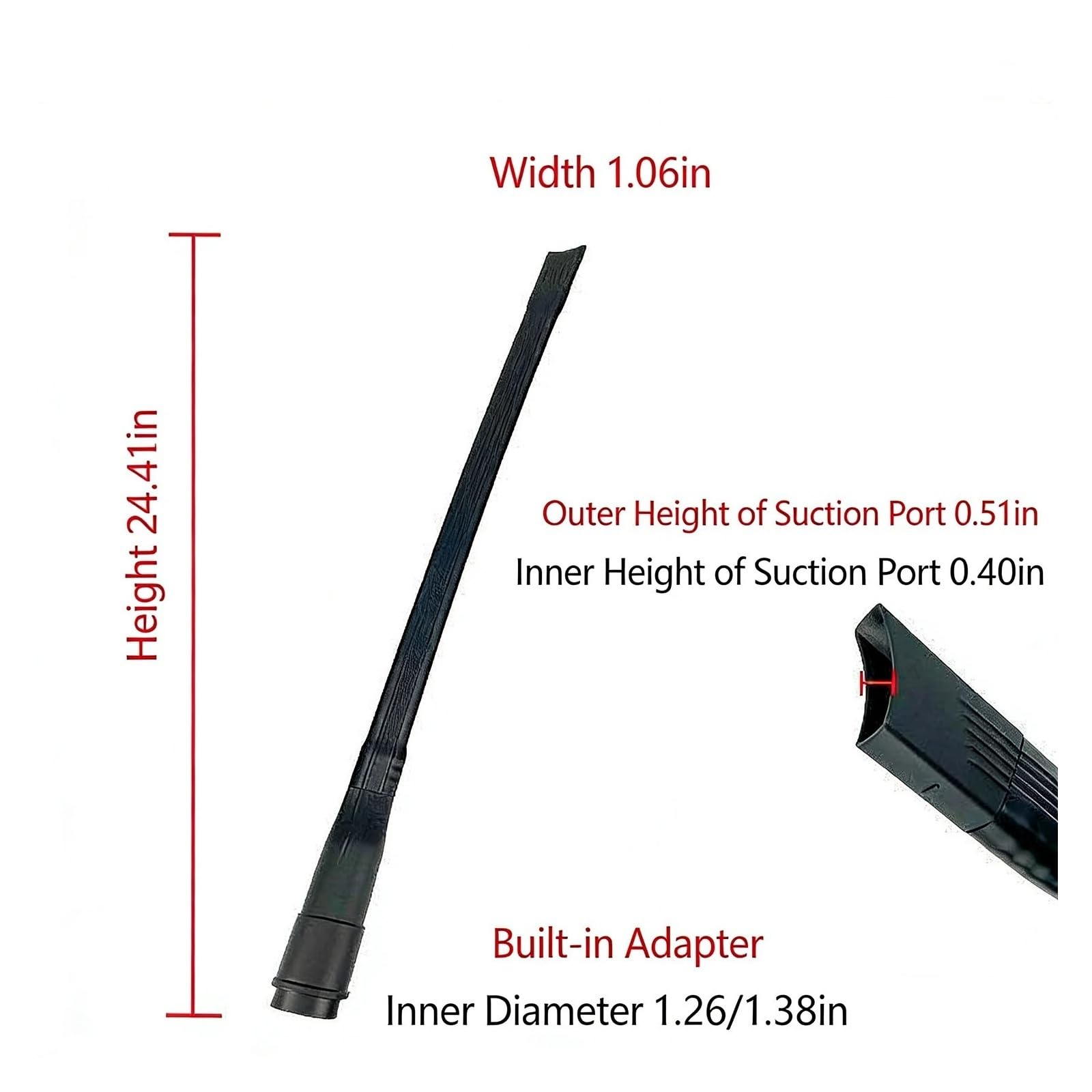 Genérico Cabezal de Cepillo de succión, Compatible con Universal, 32mm 35mm | Kit de accesorios con adaptador y herramienta for rincones larga for la limpieza del hogar