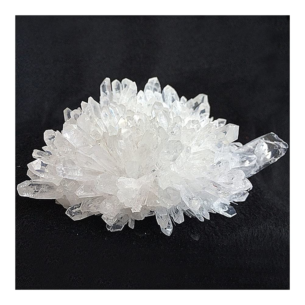 Amazon.co.jp: 天然白水晶クラスター原石標本 幸運の石の置物 ホーム