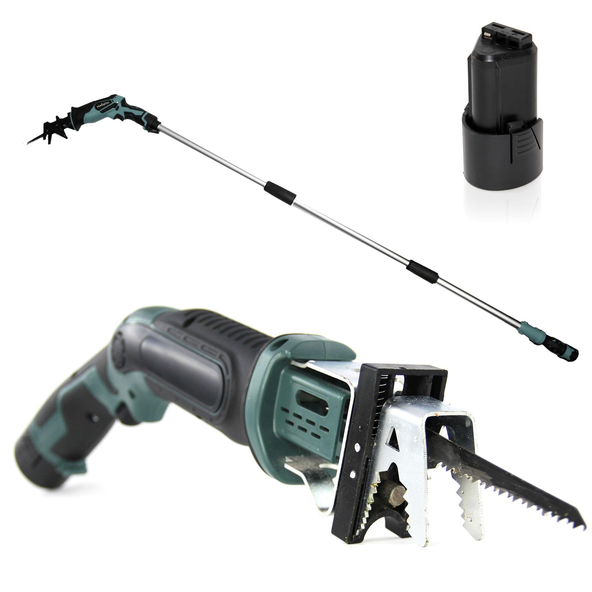 Sierra de sable inalámbrica – telescópica 170 cm – batería litio – 10.8 V
