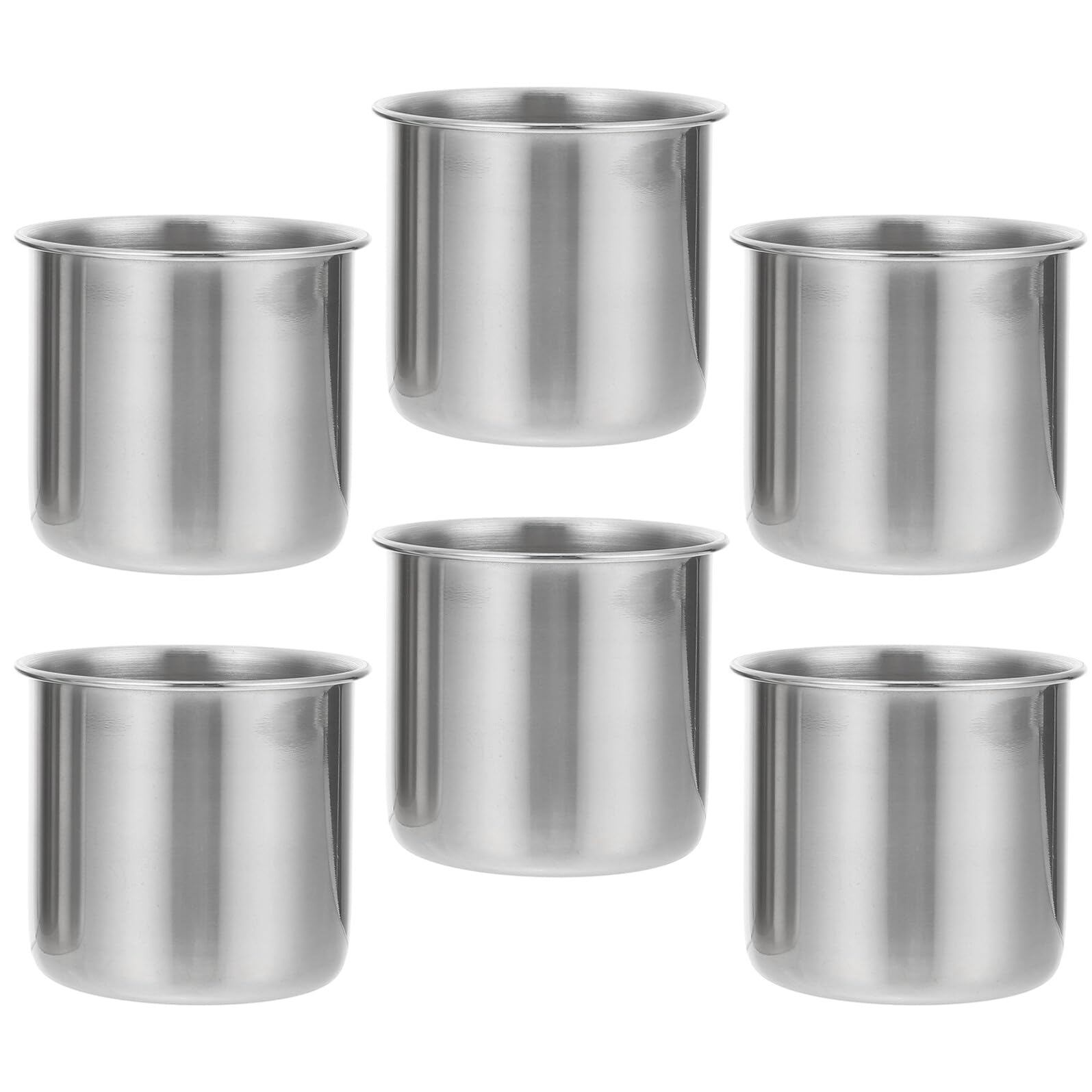 VALICLUD 6 Piezas Vaso De Medicina De Acero Inoxidable Para Uso Laboratorio Vaso Medidor De Herramienta De Medición Para Medicinas Sin Escala