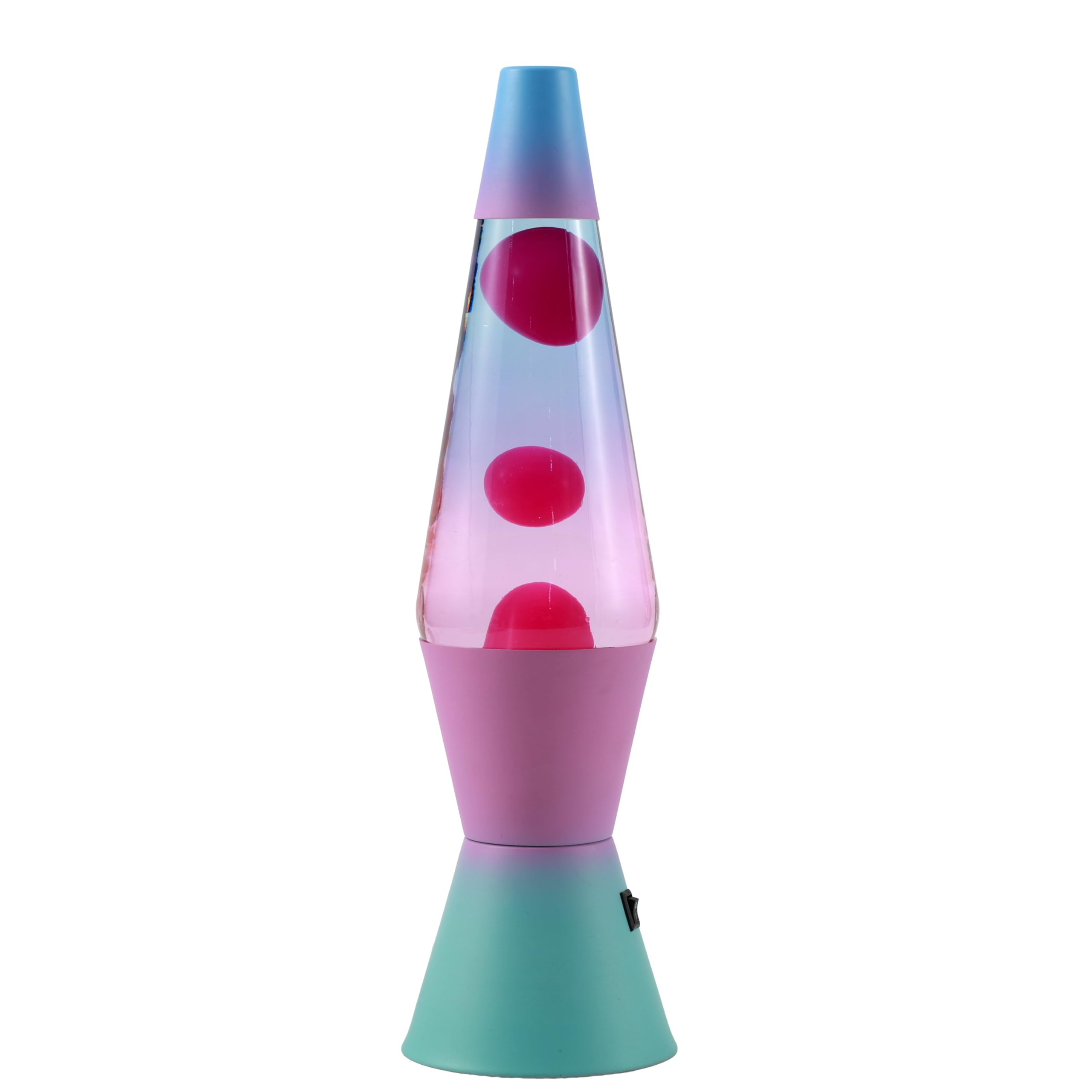 I-TOTAL LED-Lavalampe 37 cm Modernes Design fließender Blaseneffekt integriertes LED-Licht