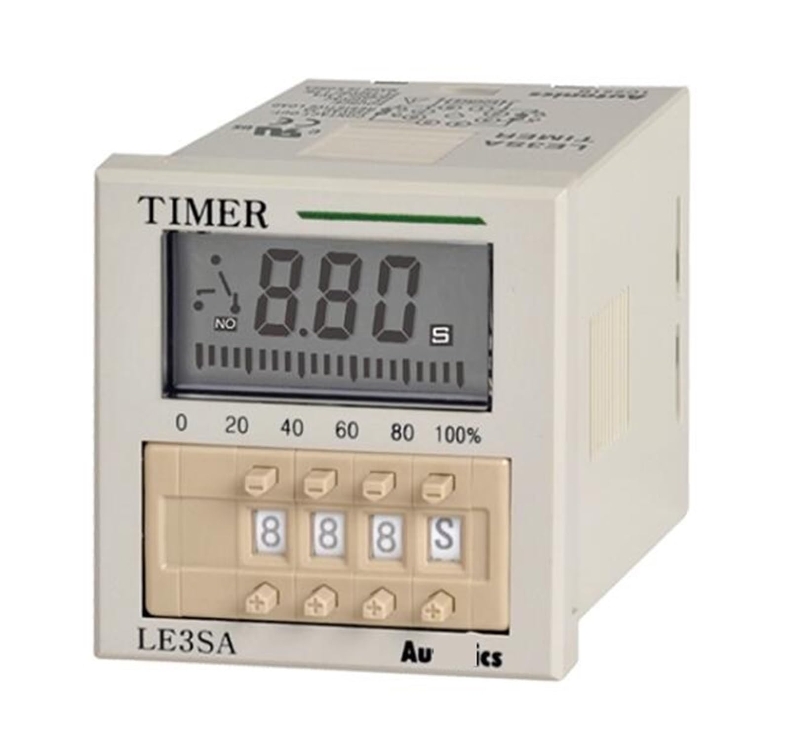 NURII Digital Counter LE3SA Timer, Digital,3-Digit 7-Segment LCD 24-240VAC~, 24-240VDC Electrical Timers