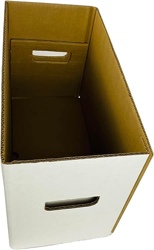 Miniatura 7 de Max Protection Caja de almacenamiento - Capacidad para 150-175 cómics, juego de 3, color blanco