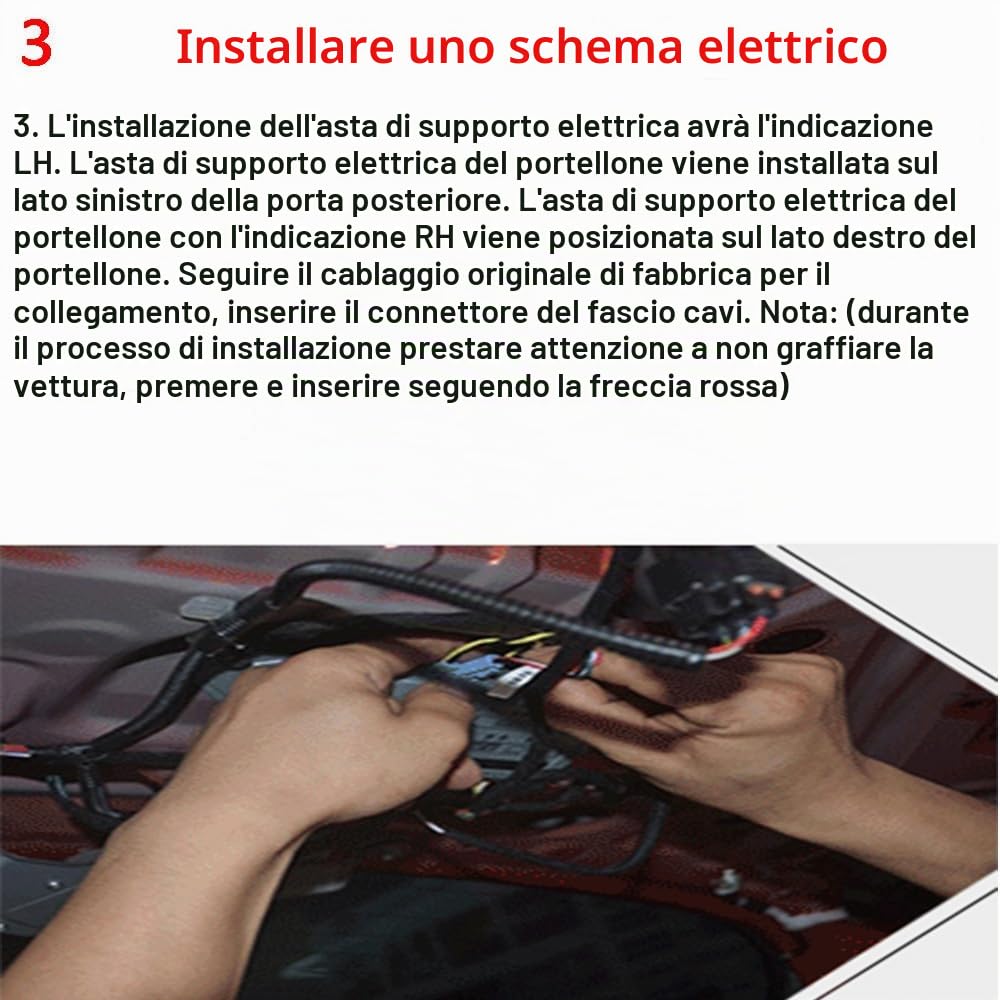 Elettrico Puntone Portellone, Potenza Portellone OEM 68920-49055, 68910-49055, 68920-09010, 68920-09080, per RAV4 2013 2014 2015 2016 2017 2018 Coppia Molle a Gas Pistoni