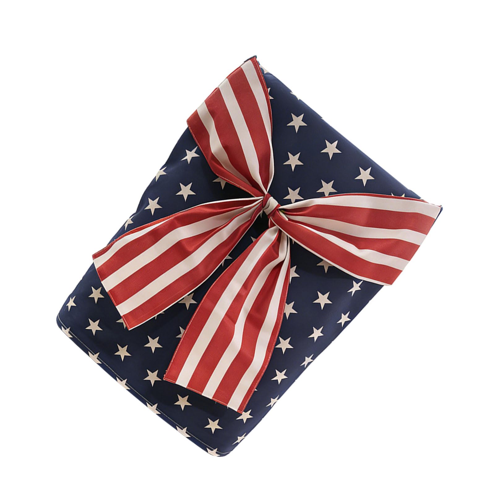 Kaeltsyn Patriotic Chair Cover with Bowknot for Independence Decoration Craft of Sturdy Polyester Fabric Party Decoration