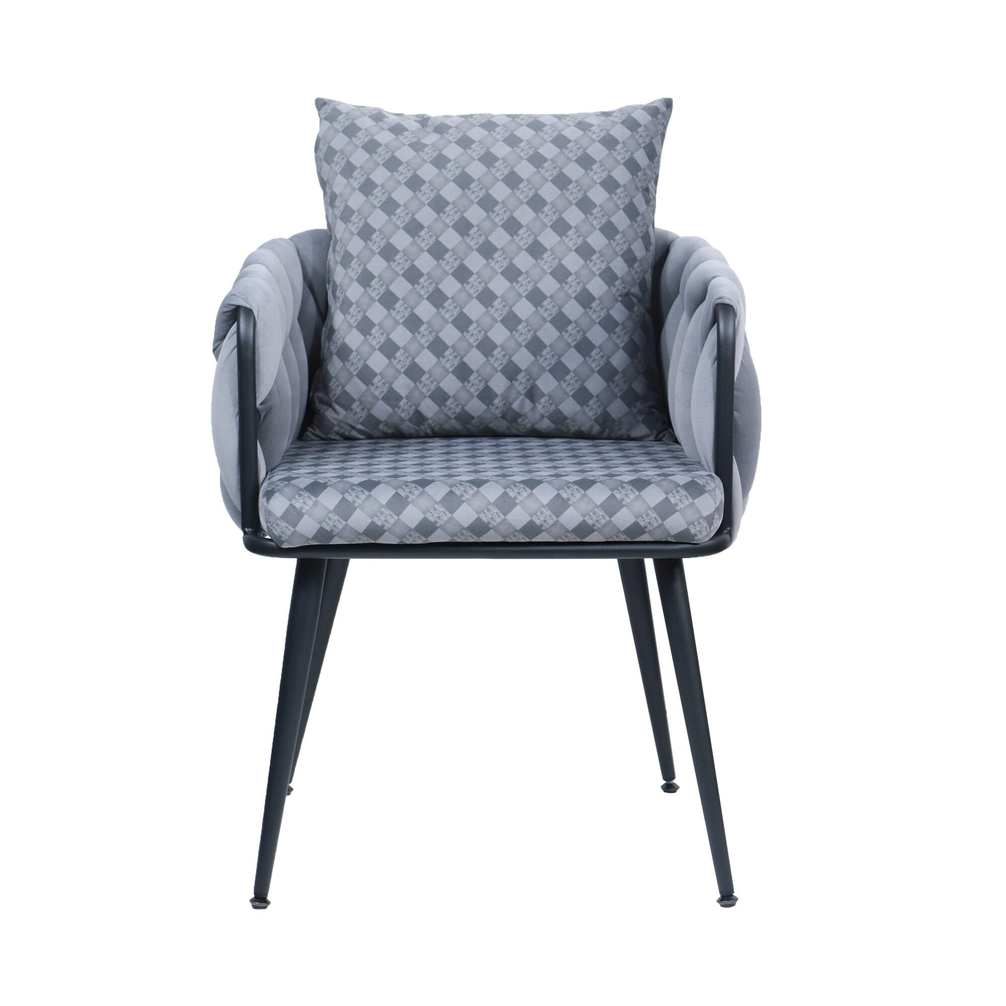 Bed Bath & Beyond JASIWAY Modern Velvet Upholstered Dining Chair (Set of 2) Grey