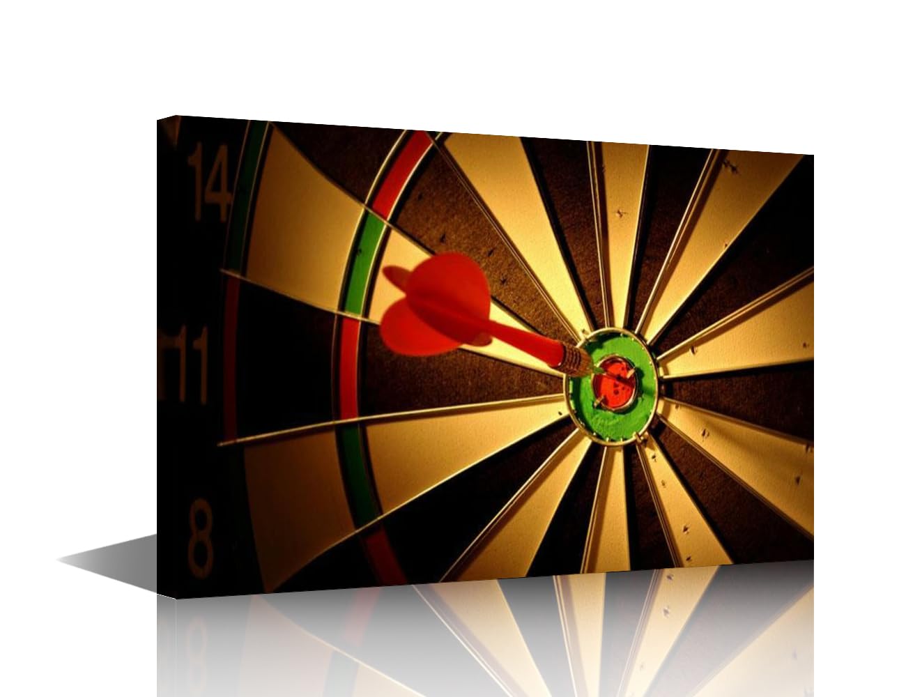 Canvas Wall Art for Bedroom Dart Target Wall Art for Living Room Hit the Target Wall Art Decor Inspirational Decor Artwork Rustic Decor for Home Walls Giclee Framed Ready to Hang 18x12 in
