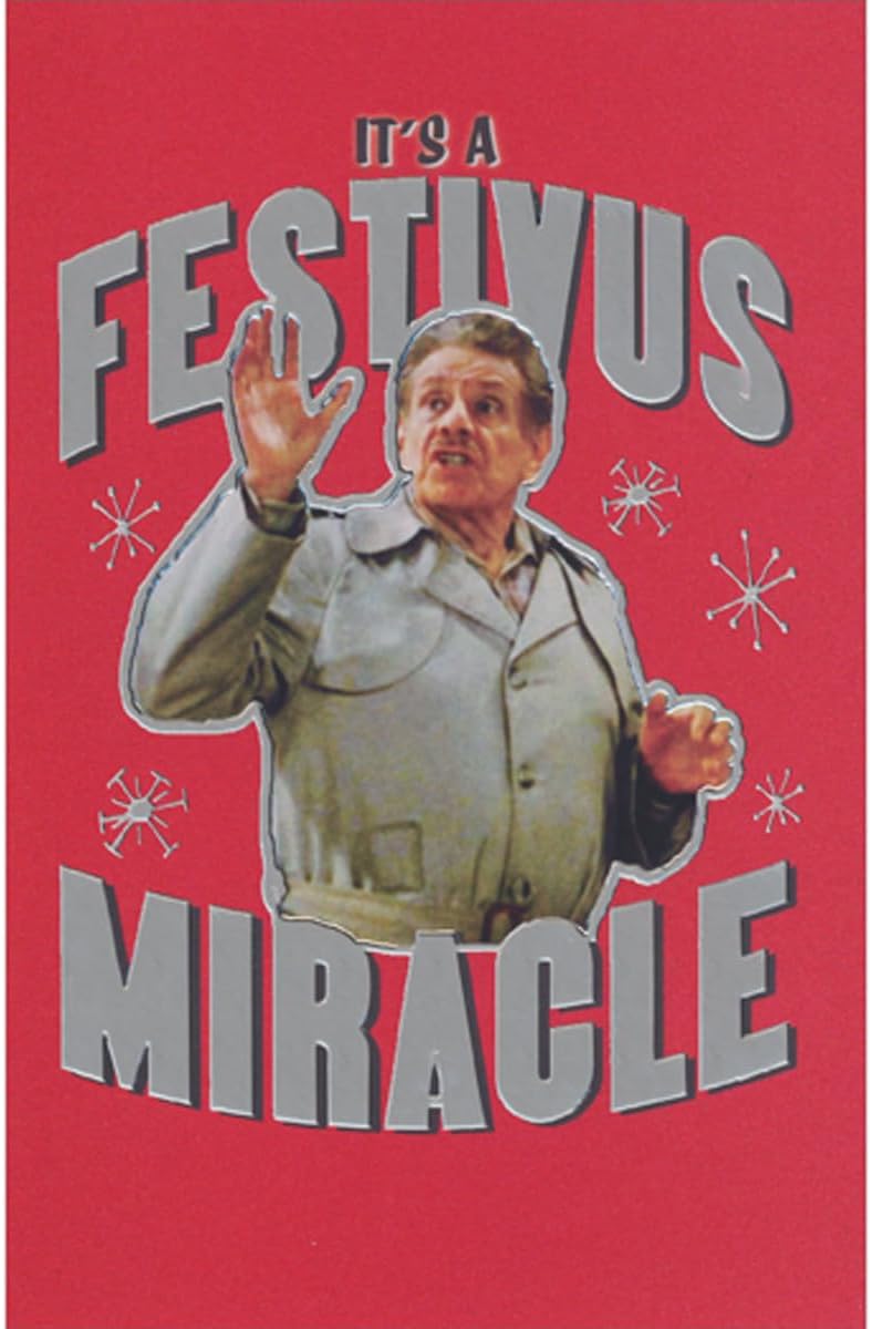American Greetings Seinfeld: Frank Costanza Festivus Miracle Box of 10 Humorous/Funny Christmas Cards